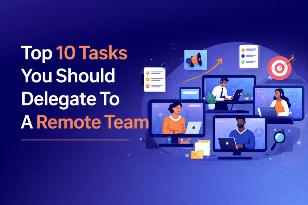 Delegate Tasks to Remote Team: Top 10 Tasks to Outsource